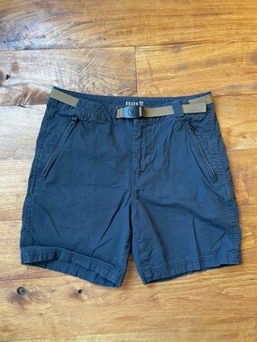 Roark Men's Ripstop Hybrid Camp Shorts with Tan Integrated Belt